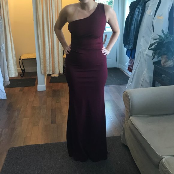 BHLDN Bridesmaid One Shoulder Dress - Picture 4 of 5